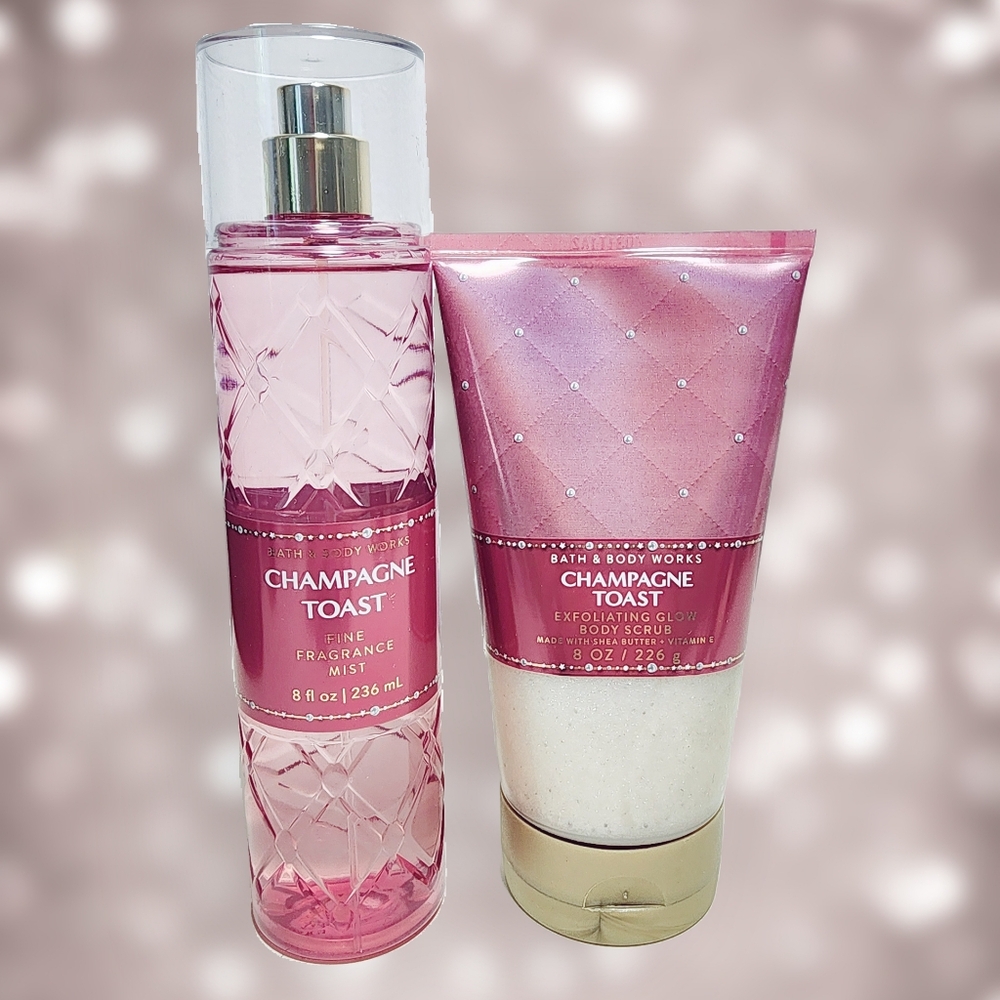 Bath & Body Works Champagne Toast Body Scrub And Mist